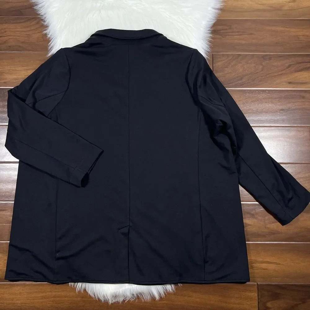 Athleta Women's‎ Plus Size 20 Black Open Front Eastbound Blazer Jacket
